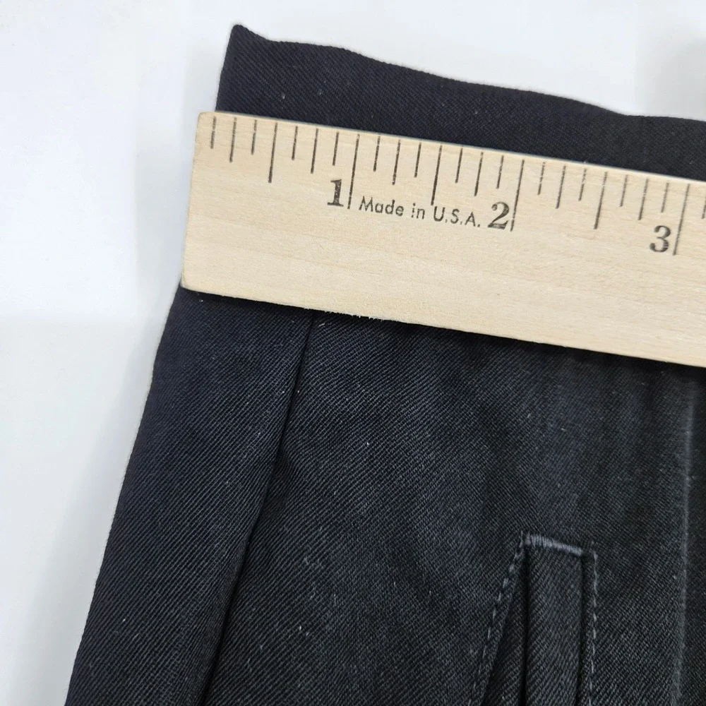 Ermenegildo Zegna Pants Mens Size 56 Black‎ Trousers Wool Blend Casual Preppy